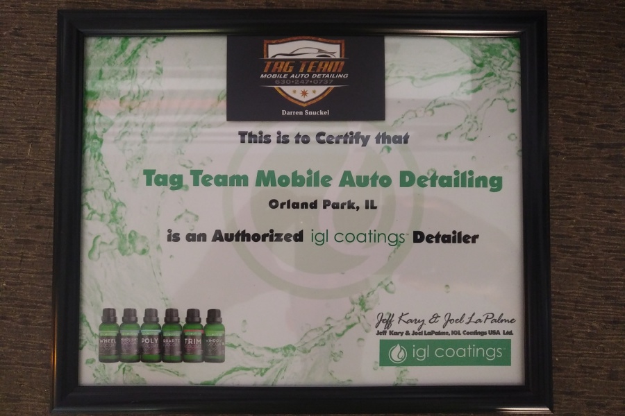 Tag Team Mobile Auto Detailing Oak Forest Illinois Our Services